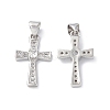 Eco-Friendly Rack Plating Brass Micro Pave Cubic Zirconia Pendants KK-F845-30P-1