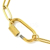 304 Stainless Steel Oval Link Bracelets BJEW-JB13935-4