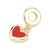 Brass Enamel European Dangle Charms LS-KK-B159-01G-02-2