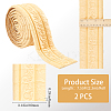 2Pcs Foam 3D Self-Adhesive Waterproof Wallpaper Border DIY-GF0010-19C-2