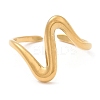 304 Stainless Steel Open Cuff Rings for Women STAS-D085-01G-2