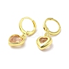 Real 18K Gold Plated Brass Dangle Leverback Earrings EJEW-L268-006G-07-2