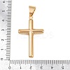 316 Surgical Stainless Steel & Clear Cubic Zirconia Pendants STAS-A137-03B-G-3