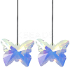 Butterfly Glass Hanging Suncatchers HJEW-WH20019-10A-1