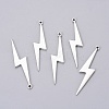 Tibetan Style Alloy Lightning Bolt Big Pendants LS-PALLOY-AD92395-AS-LF-1