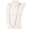 Non-Tarnish Men's 304 Stainless Steel Cuban Link Chain Necklaces NJEW-JN03170-02-3
