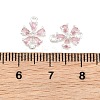 Brass Pave Pink Cubic Zirconia Connector Charms CU-CBAA6E8-01S-3