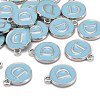 Platinum Plated Alloy Enamel Charms ENAM-S118-04D-P-4