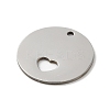 Non-Tarnish 201 Stainless Steel Pendants LS-STAS-E206-02P-02-2