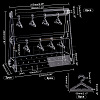   1 Set Transparent Acrylic Earring Display Stands EDIS-PH0001-24C-6