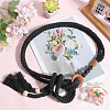 Handmade Weaving Cotton Waist Chain Belts for Women Ladies Dress AJEW-WH20017-73D-3