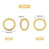 50Pcs Tibetan Style Brass Link Rings KK-PH0004-06-5