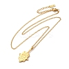 304 Stainless Steel Pandant Necklace for Men Women NJEW-O126-02G-02-1