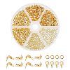 200Pcs Brass End Bead Tips DIY-PH0002-96A-WH-1