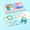 DIY Donut Glass & Acrylic Beads Bracelets Making Kits DIY-FS0007-68-10