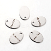 Non-Tarnish Spray Painted 201 Stainless Steel Pendants LS-STAS-I048-F10-1