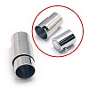 Tarnish Resistant 304 Stainless Steel Locking Tube Magnetic Clasps STAS-E006-64-1