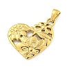 304 Stainless Steel Pendants LS-STAS-O009-02B-G-1