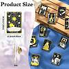 12Pcs Tarot Card Enamel Pins JEWB-CJZ0001-01G-2