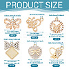 24Pcs 6 Styles Alloy Crystal Rhinestone Pendants FIND-TA0006-20LG-4