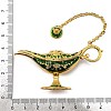 Alloy Enamel Tea Pot Home Display Decoration DJEW-Z010-01G-04-3