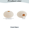 50Pcs Natural Unfinished Wood Beads WOOD-LP0001-08-2