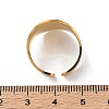 304 Stainless Steel Adjustable Cuff Rings for Women RJEW-L129-06G-4