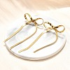Bowknot 304 Stainless Steel Stud Earrings for Women EJEW-D104-04G-4