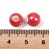 Glazed Porcelain Round Beads X-PORC-S489-8mm-14-2