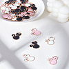 42Pcs 3 Colors Alloy Enamel Pendants ENAM-LP0001-79-1