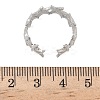 304 Stainless Steel Open Cuff Rings for Women RJEW-A079-03C-P-5