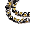 Round Millefiori Glass Beads Strands LK-P001-31-3
