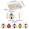 24Pcs Alloy Enamel Pendants ENAM-FS0003-74-4