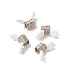 201 Stainless Steel Mini Spring Bead Clamps for Beading Jewelry Making TOOL-D058-01P-1