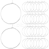 100Pcs 316 Surgical Stainless Steel Wine Glass Charms Rings STAS-BBC0005-97A-1