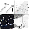 304 Stainless Steel Stud Earring Findings STAS-PH0001-09P-7