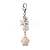 5Pcs Glass Pendant Decorations HJEW-JM01714-02-4
