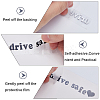 Laser PVC Drive Safe Self Adhesive Car Stickers STIC-WH0013-09C-6