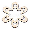 Unfinished Natural Poplar Wood Big Pendants WOOD-TAC0012-10-2