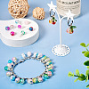 78Pcs 13 Colors Transparent Spray Painting Crackle Glass Charms PALLOY-TAC0088-7
