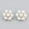 Alloy Rhinestone Shank Buttons RB-S048-11-1