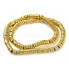 Electroplated Natural Lava Rock Beads Strands G-I360-A01-01-2