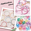 1000Pcs 5 Colors Valentine's Day Transparent Acrylic Beads MACR-SP0001-29A-6