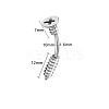 Screw Shaped 304 Stainless Steel Curved Barbell Belly Rings FS-WG0877F-01-2
