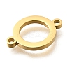 304 Stainless Steel Ring Links Connector Charms STAS-Q348-36G-2
