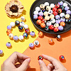50Pcs Halloween Theme Plating Acrylic Beads OACR-CJ0002-21-4