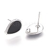 Brass Stud Earring Findings LS-KK-P153-21P-01-NF-2