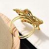 304 Stainless Steel Open Cuff Ring for Women LS-RJEW-B109-03G-02-4