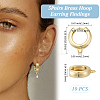 5Pairs Brass Hoop Earring Findings KK-ME0002-51-2