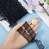 10 Yards Polyester Pleated Lace Trim OCOR-GF0003-52B-3